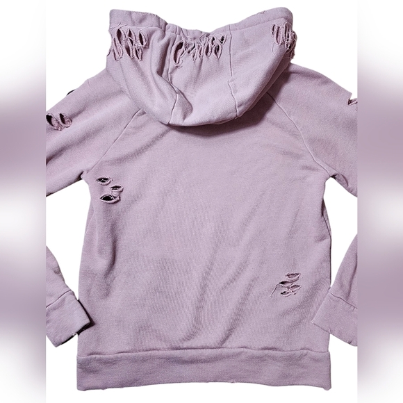 Alo Yoga Distressed Casual Hoodie Pullover Women Size Small - Picture 11 of 11
